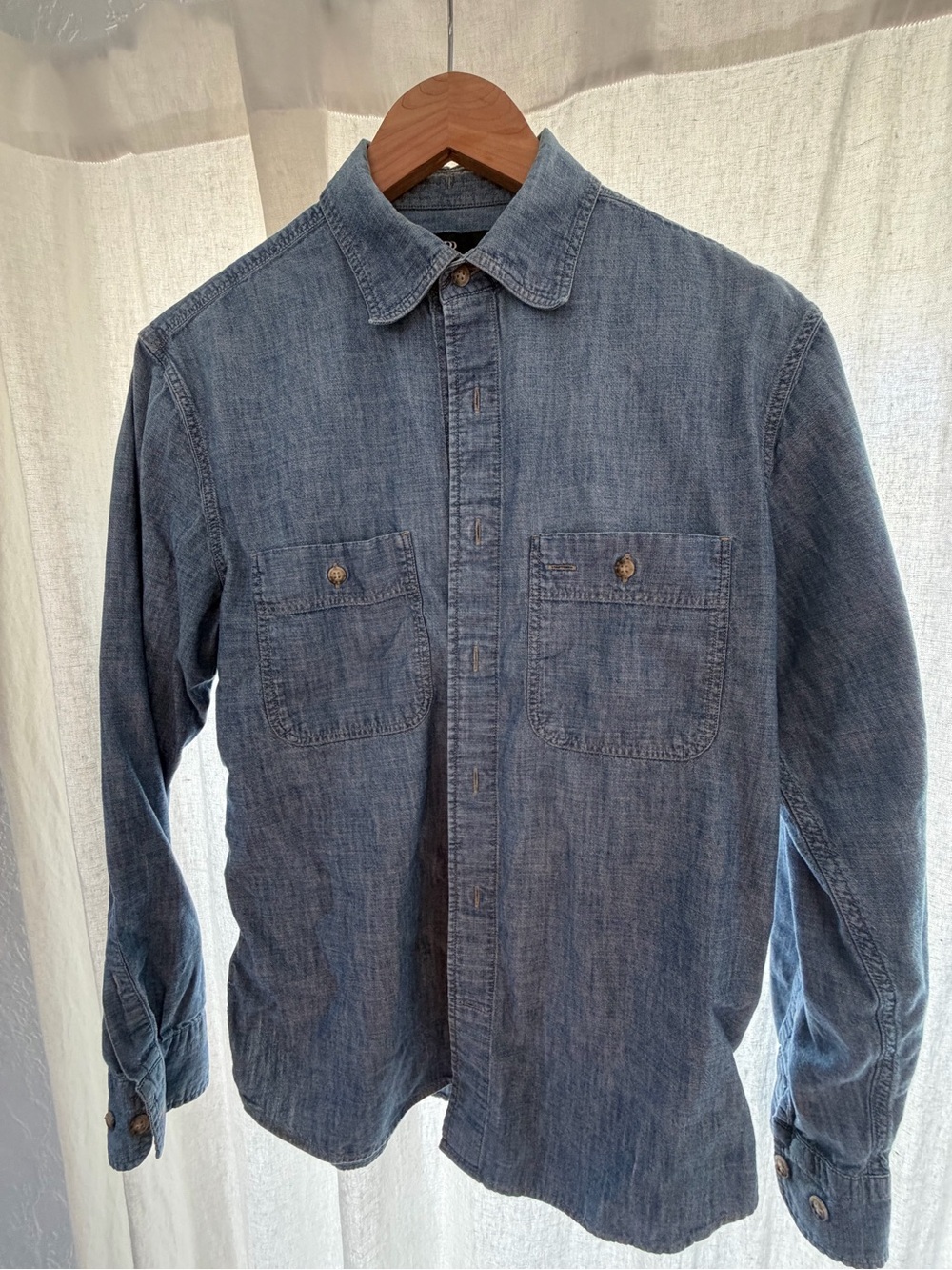 Banana Republic Denim Button-Down Shirt in Blue